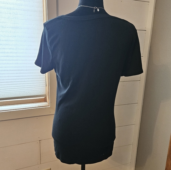 Merona women's large Ultimate black tee - Picture 4 of 5